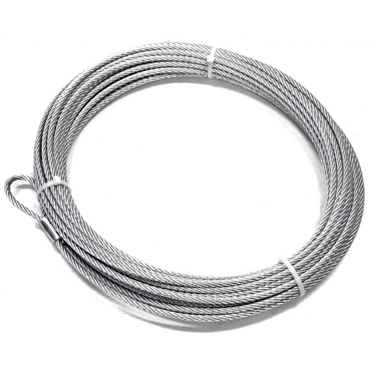  WARN 15236 Replacement Wire Winch Rope Silver, 50 feet :  Automotive