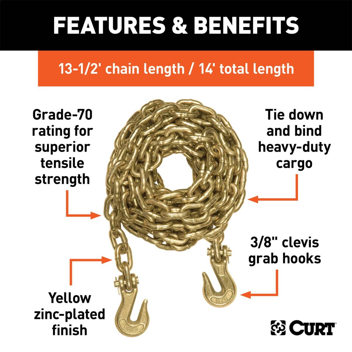 Curt 80040 Safety Chain