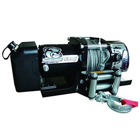 Bulldog Winch - Bulldog Winch 5800lb Trailer Winch, 55' wire Rope, Roller Fairlead, Mnt Plate, Low Profile (10029)