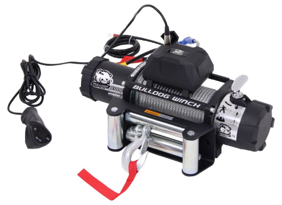 Bulldog Winch - Bulldog Winch 8000lb Winch with 5.2hp Series Wound Motor, Roller Fairlead (10041)