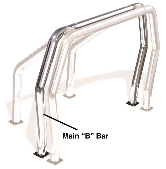 Go Rhino - Go Rhino Rhino Bed Bars Rear Main B Bar 96002PS