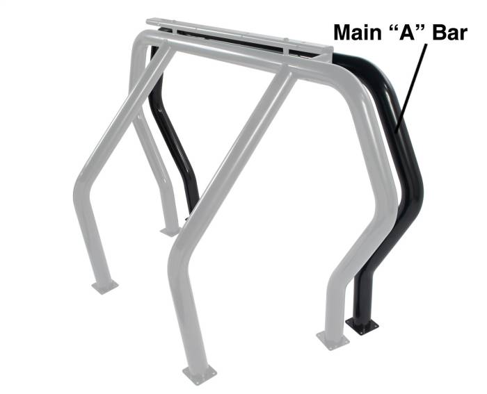 Go Rhino - Go Rhino Rhino Bed Bars Front Main A Bar 96001B