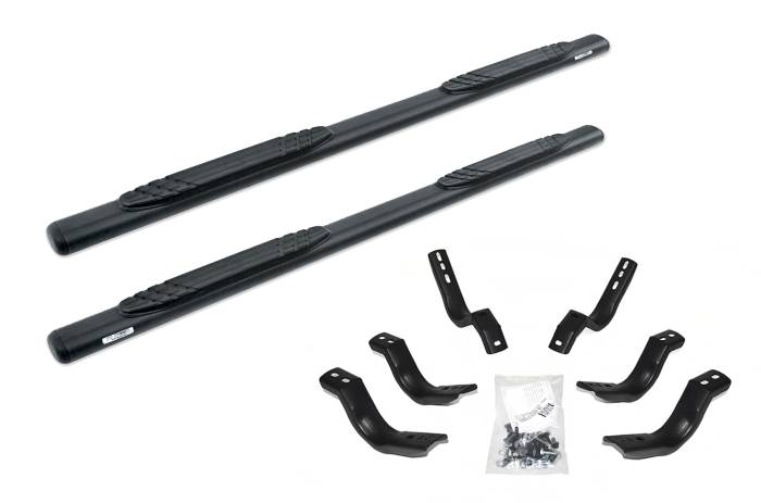 Go Rhino - Go Rhino - 104036880T - 1000 Series Black Powder Coat Sidesteps & Mounting Brackets