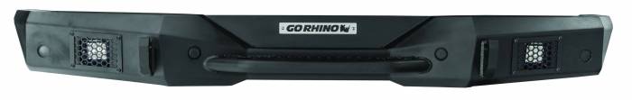 Go Rhino - Go Rhino - 371200T - Rockline Rear Full Width Bumper slim design for total tire clearance-LED ready