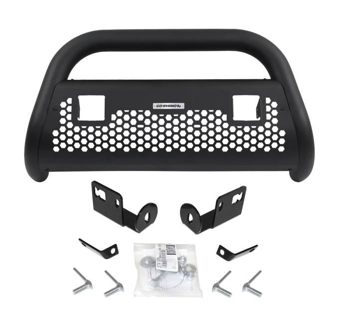 Go Rhino - Go Rhino - 55042T - RHINO! Charger 2 Light Ready RC2 LR Bull Bar & Mounting Brackets