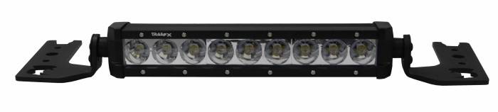 Go Rhino - Go Rhino - 732020T - Jeep Wrangler JL & JLU Center Hood Mount 10in Single Row LED Bar