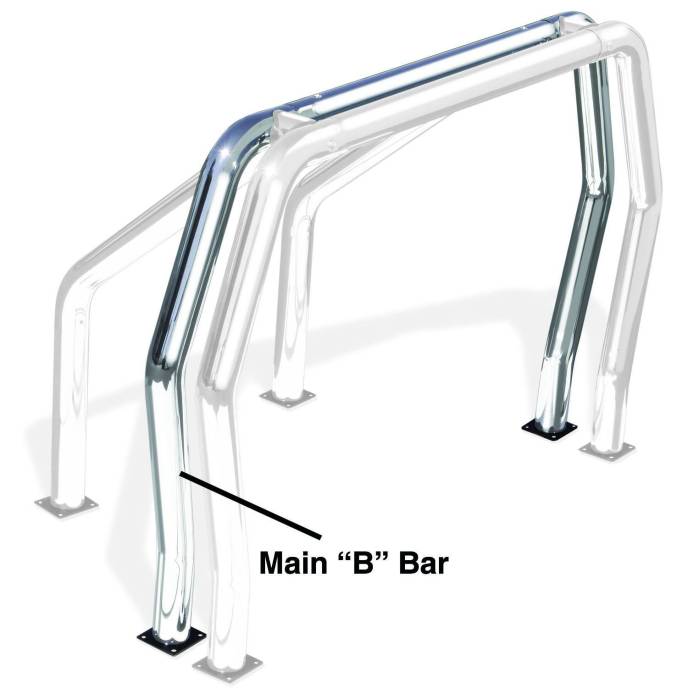 Go Rhino - Go Rhino - 90002C - Go Rhino! Bed Bars - inBin Main Bar