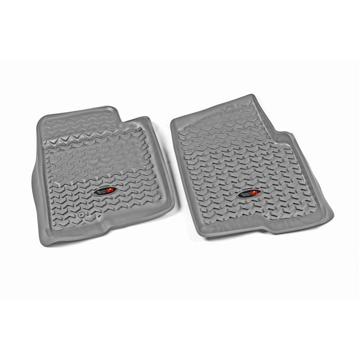 Rugged Ridge - Floor Liners, Front, Gray; 09-10 Ford F-150 Ext/Reg/SuperCrew