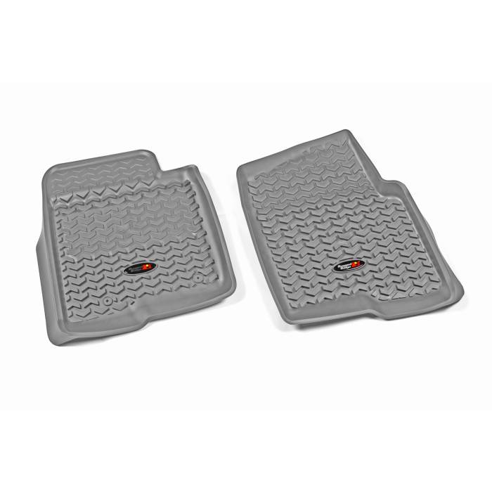 Rugged Ridge - Floor Liners, Front, Gray; 11-14 Ford F-150