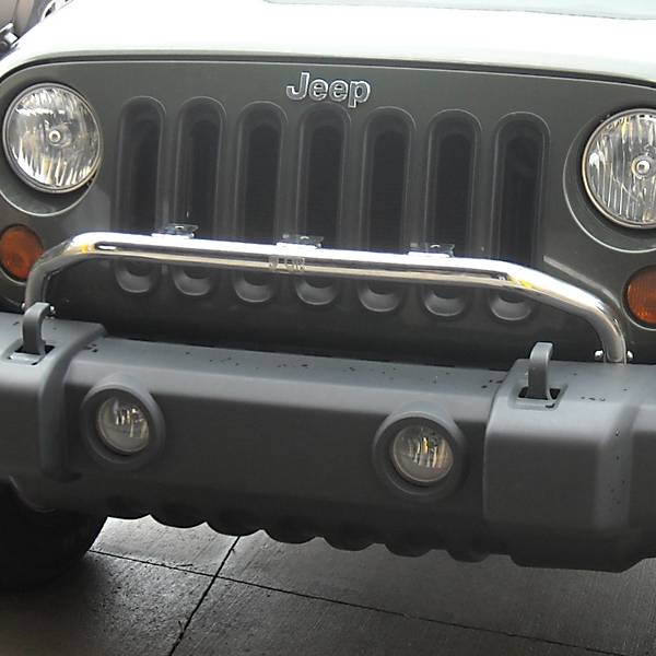 Rugged Ridge - Bumper Mounted Light Bar, Stainless Steel; 07-16 Jeep Wrangler JK