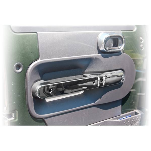 Rugged Ridge - Front Door Handle Trim, Chrome; 07-10 Jeep Wrangler JK