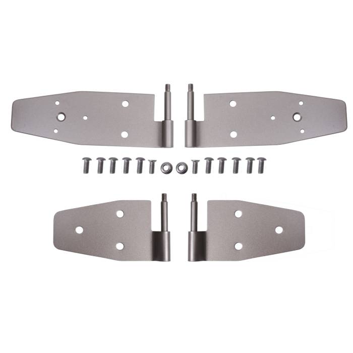 Rugged Ridge - Door Hinge Kit, Satin Stainless Steel; 94-95 Jeep Wrangler YJ