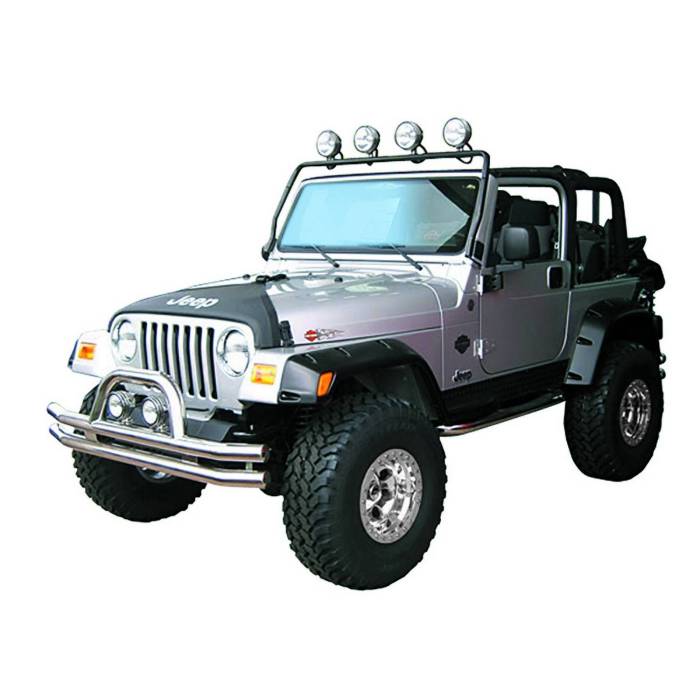 Rugged Ridge - Full Frame Light Bar, Black; 97-06 Jeep Wrangler TJ