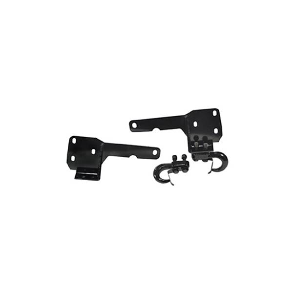 Rugged Ridge - Tow Hooks and Frame Brackets; 84-01 Jeep Cherokee XJ