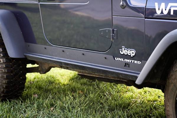 Rugged Ridge - Heavy Duty Side Rocker Guards; 04-06 Jeep Wrangler Unlimited LJ