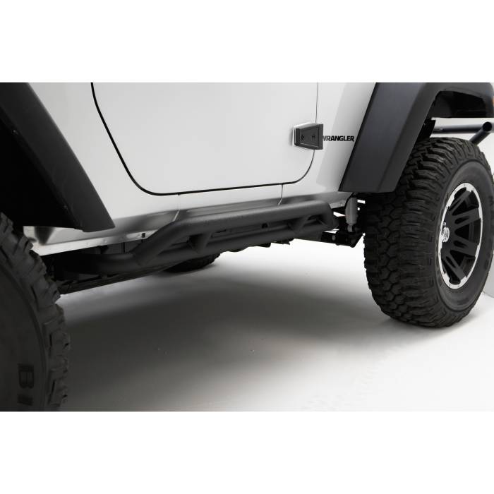 Rugged Ridge - RRC Rocker Guards, Black; 07-16 Jeep Wrangler JK