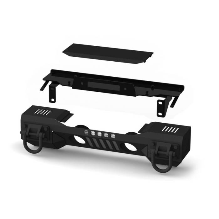 Rugged Ridge - XHD Aluminum Front Bumper, Winch Mount; 07-16 Jeep Wrangler JK