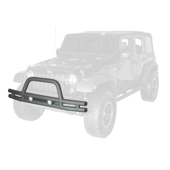 Rugged Ridge - Double Tube Front Bumper, 3 Inch; 07-16 Jeep Wrangler JK