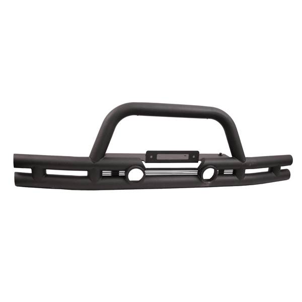 Rugged Ridge - Double Tube Front Winch Bumper, 3 Inch; 07-16 Jeep Wrangler JK