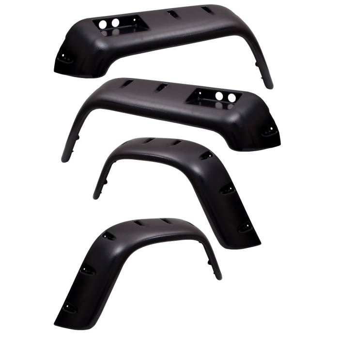 Rugged Ridge - 6 Piece All Terrain Fender Flare Kit; 76-86 Jeep CJ Models