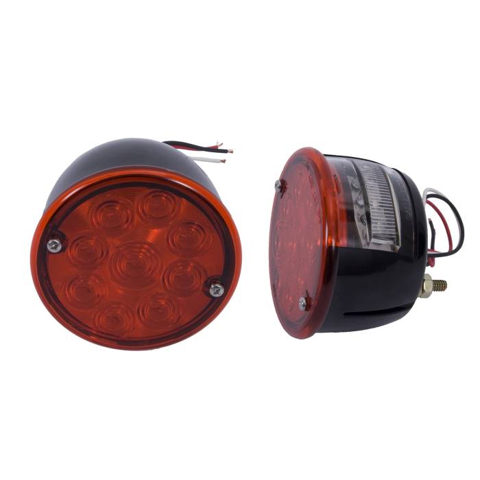 Rugged Ridge - LED Tail Light Set; 46-75 Willys/Jeep CJ Models