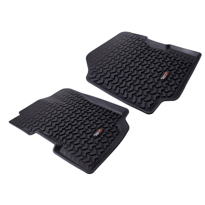 Rugged Ridge - Floor Liners, Front, Black; 76-95 Jeep CJ5/CJ7/CJ8/Wrangler YJ