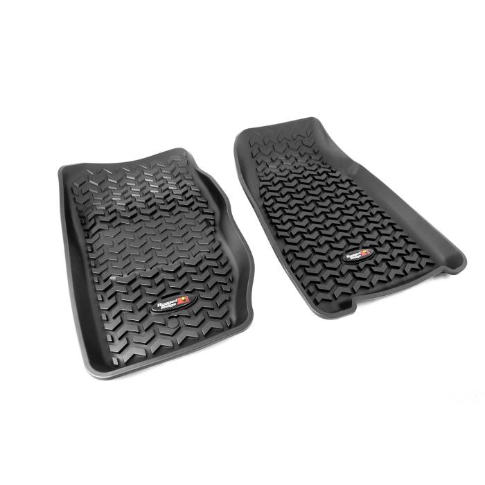 Rugged Ridge - Floor Liners, Front, Black; 84-01 Jeep Cherokee XJ