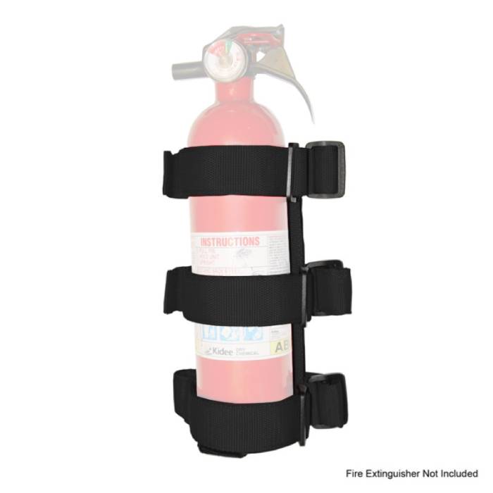 Rugged Ridge - Sport Bar Fire Extinguisher Holder, Black; 55-16 CJ/Wrangler YJ/TJ/JK