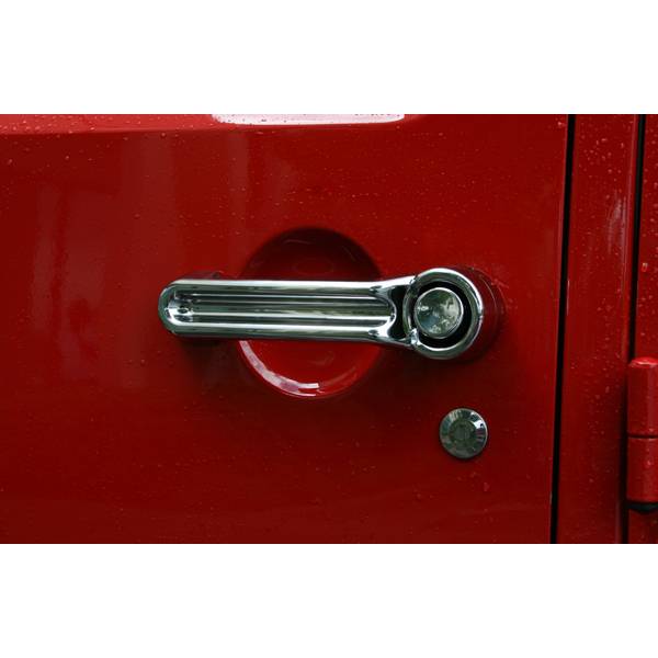 Rugged Ridge - Door Handle Cover Kit, Chrome; 07-16 Jeep Wrangler JK