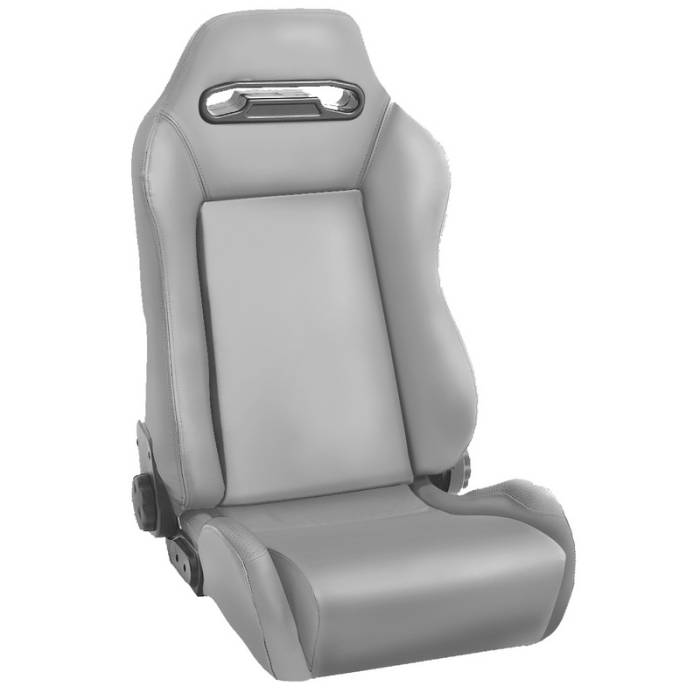 Rugged Ridge - Sport Front Seat, Reclinable, Gray; 76-02 Jeep CJ/Wrangler YJ/TJ