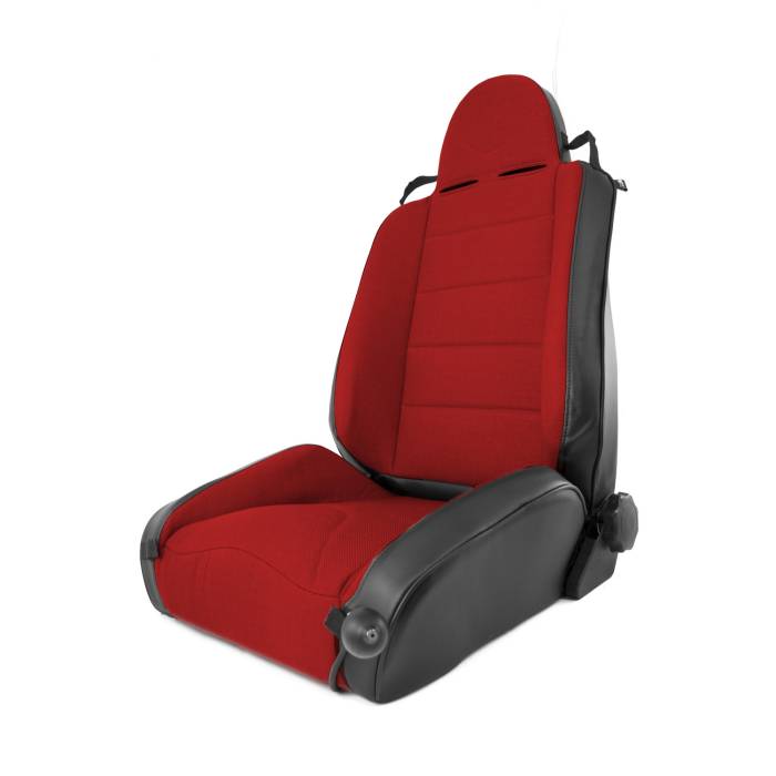 Rugged Ridge - RRC Off Road Racing Seat, Reclinable, Red; 97-06 Jeep Wrangler TJ