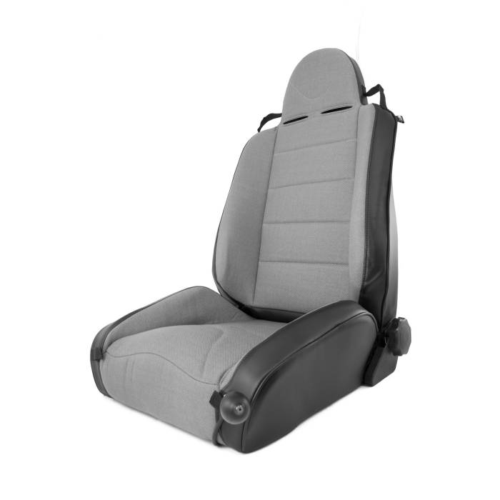 Rugged Ridge - RRC Off Road Racing Seat, Reclinable, Gray; 84-01 Jeep Cherokee XJ