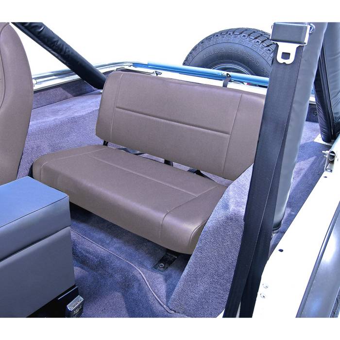 Rugged Ridge - Standard Replacement Rear Seat, Gray; 55-95 Jeep CJ/Wrangler YJ