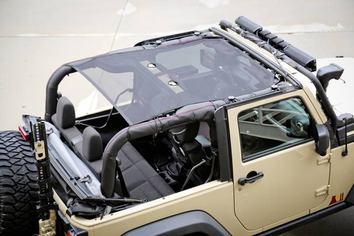 Rugged Ridge - Eclipse Sun Shade, Black, 2 Door; 07-16 Jeep Wrangler JK