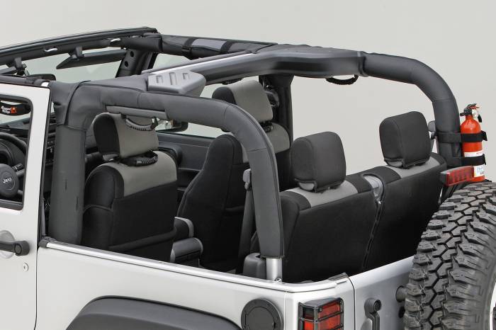 Rugged Ridge - Roll Bar Cover, Black Polyester; 07-16 Jeep Wrangler JK