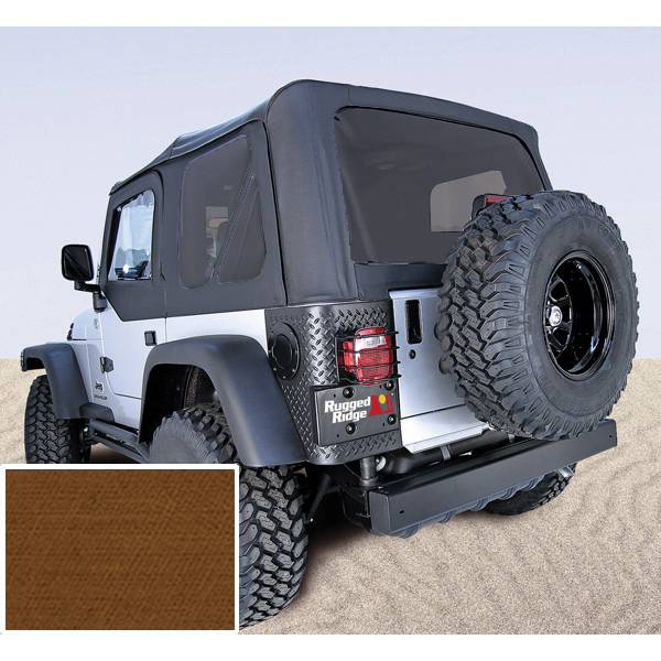 black tj with tan top