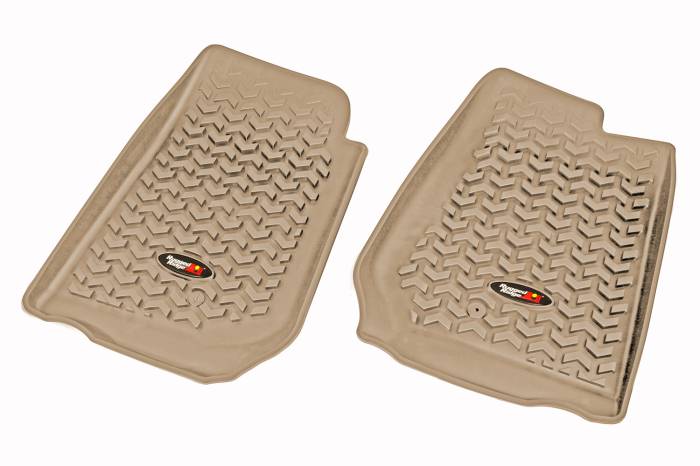 Rugged Ridge - Floor Liners, Front, Gray, RHD; 07-16 Jeep Wrangler JK/JKU