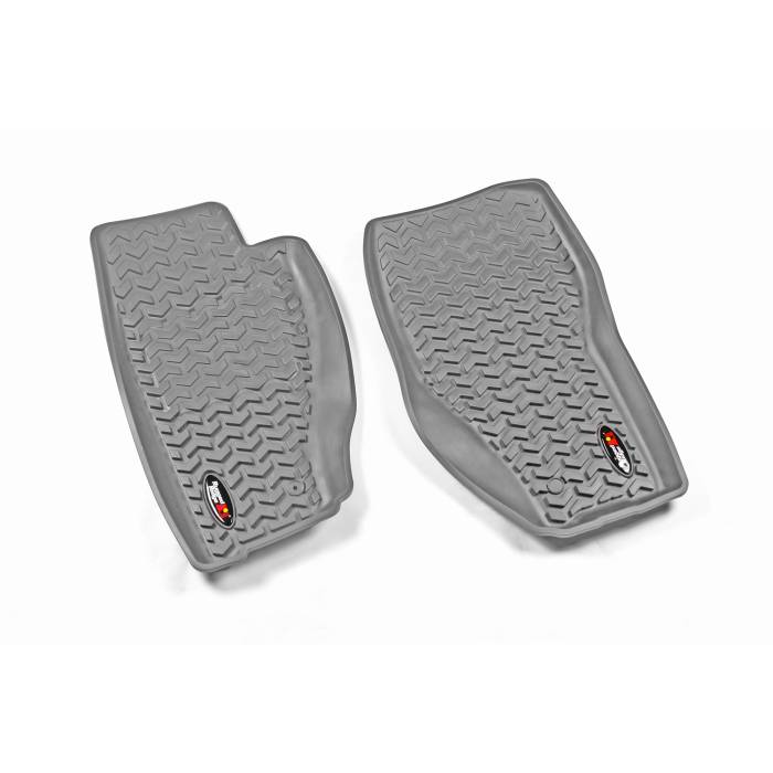 Rugged Ridge - Floor Liners, Front, Gray; 08-12 Jeep Liberty KK