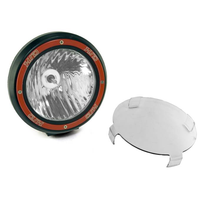 Rugged Ridge - 7 Inch Round HID Off Road Light, Black Composite Housing