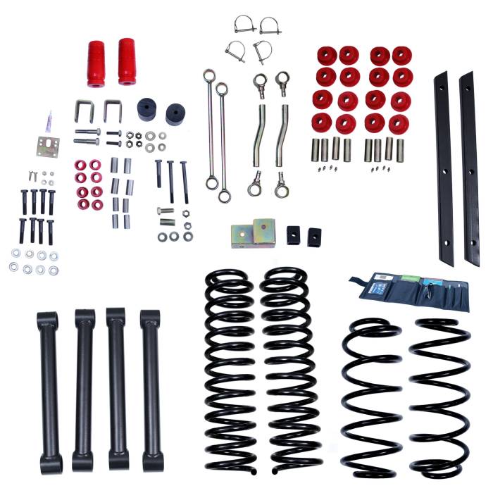 Rugged Ridge - 4 Inch Lift Kit without Shocks; 03-06 Jeep Wrangler TJ