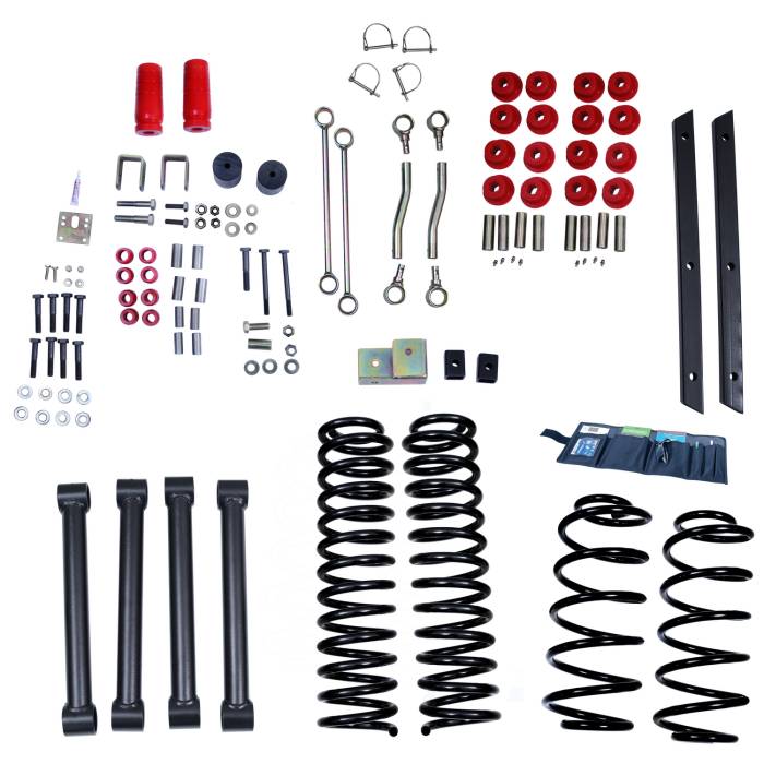 Rugged Ridge - 4 Inch Lift Kit without Shocks; 04-06 Jeep Wrangler Unlimited LJ