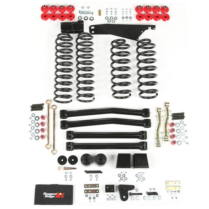 Rugged Ridge - 4 Inch Lift Kit without Shocks; 07-16 Jeep Wrangler JK