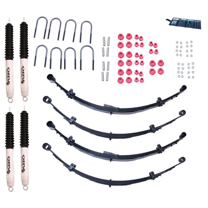 Rugged Ridge - 4 Inch Lift Kit with Shocks; 76-86 Jeep CJ5/CJ7/CJ8