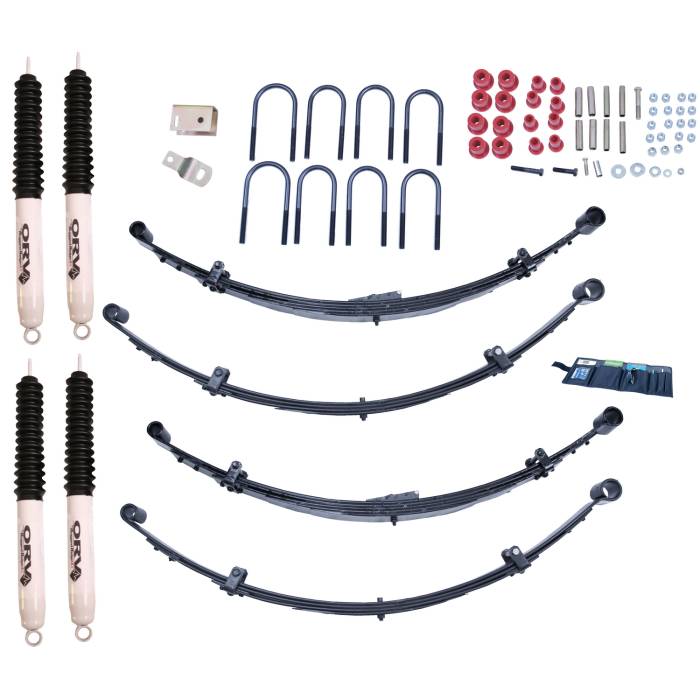 Rugged Ridge - 4 Inch Lift Kit with Shocks; 87-95 Jeep Wrangler YJ