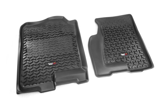 Rugged Ridge - Floor Liners, Front, Black; 99-06 GM Fullsize Pickup/SUV