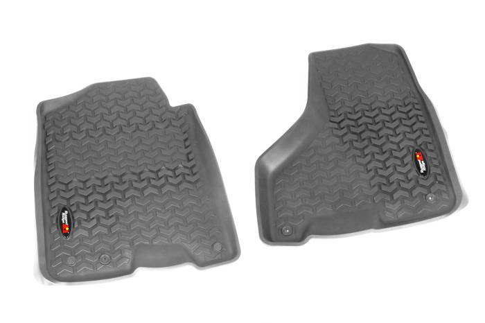 Rugged Ridge - Floor Liners, Front, Gray; 10-16 Ram Megacab/12-16 Ram 1500/2500/3500