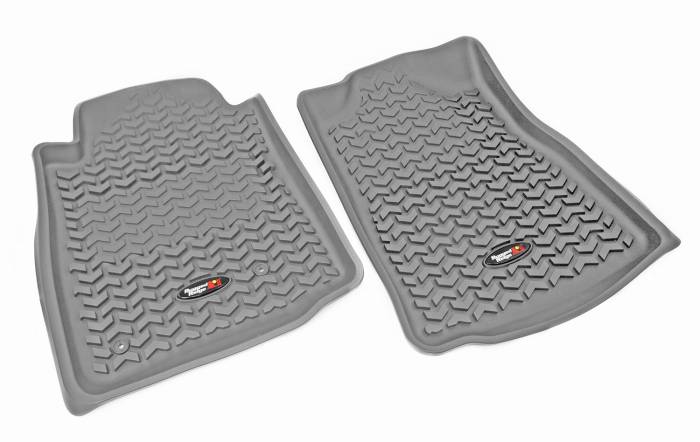 Rugged Ridge - Floor Liners, Front, Gray; 08-11 Toyota Sequoia/Tundra