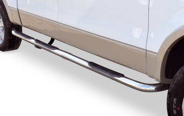 Big Country Truck Accessories - Big Country Truck Accessories - 373044 - BIG COUNTRY 3in Round wheel to wheel side bars. Polished stainless steel