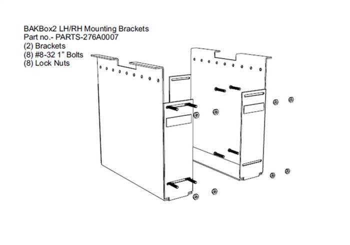 BAK Industries - BAK Industries BAKBox 2 Large End Plates PARTS-276A0007