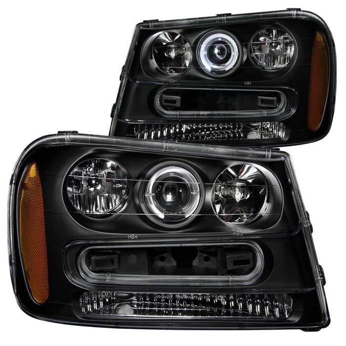 Anzo USA - Anzo USA Projector Headlight Set w/Halo 111019